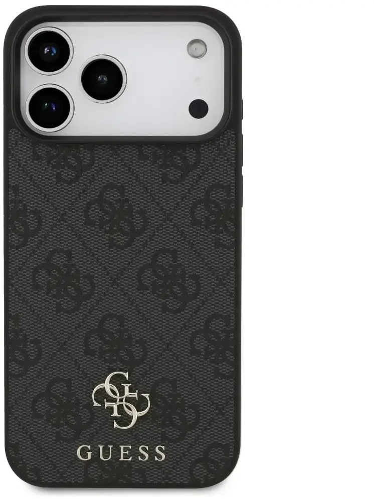 Dėklas Guess 4G Small Classic Logo MagSafe Case for iPhone 17 Pro Max / 18 Pro Max - Juodas
