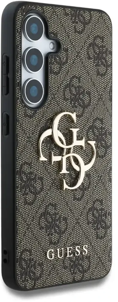 Guess Big 4G Logo Classic Logo Samsung Galaxy S25 Plus dėklas telefonui rudos spalvos