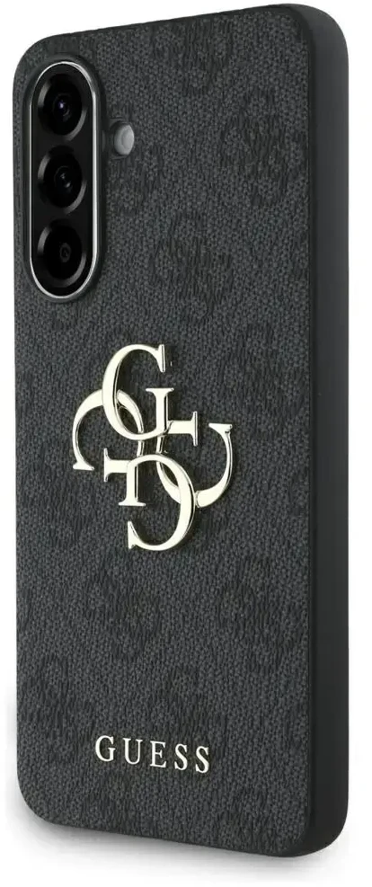 GUESS dėklas skirtas Samsung Galaxy A36 GUHCSA364GMGGR (4G PU Big Logo) juodos spalvos