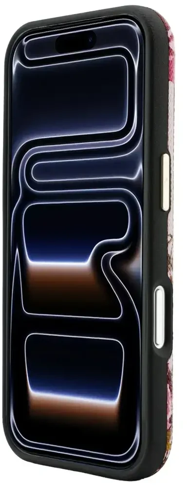 Dėklas Guess Blossom Roses Print MagSafe do iPhone 18 Pro Max / 17 Pro Max rožinė