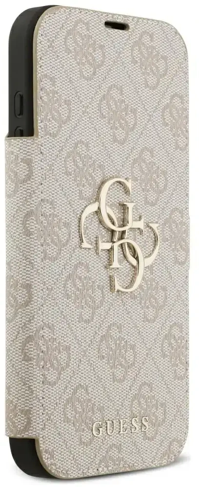 Dėklas Guess Book 4G Metal Logo do iPhone 18 Pro Max / 17 Pro Max rožinė