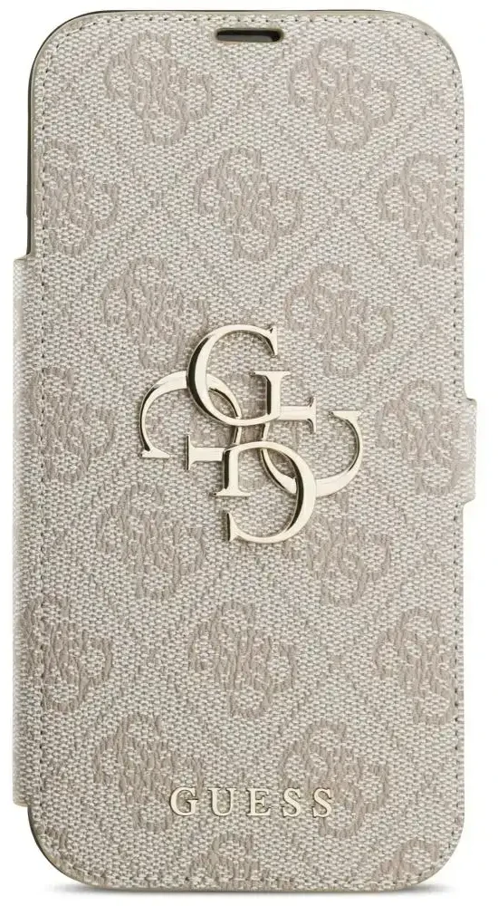 Dėklas Guess Book 4G Metal Logo do iPhone 18 Pro Max / 17 Pro Max rožinė