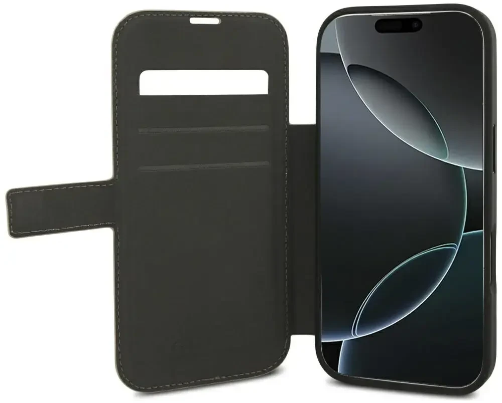 Dėklas Guess Book 4G Metal Logo do iPhone 18 Pro / 17 Pro rožinė