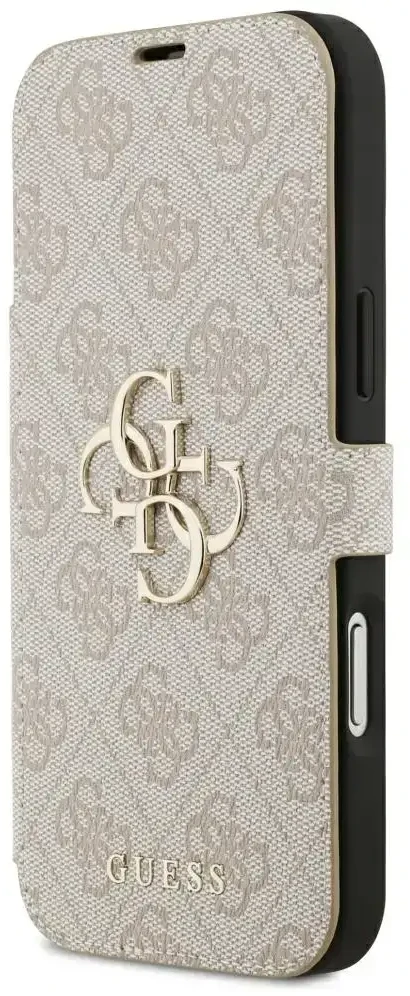 Dėklas Guess Book 4G Metal Logo do iPhone 18 Pro Max / 17 Pro Max rožinė