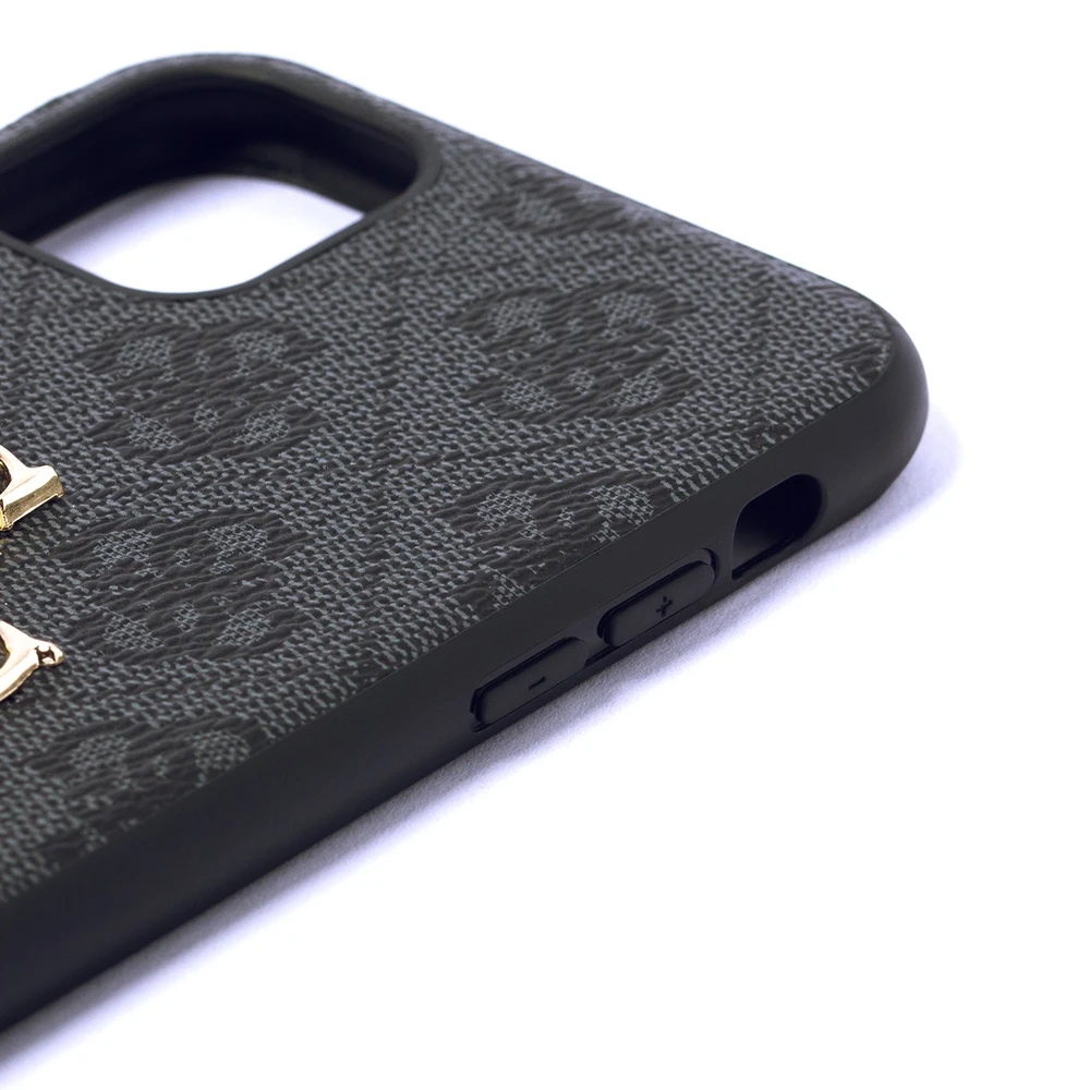 Dėklas Apple iPhone 11 Guess Big Metal Logo GUHCN614GMGGR juodos spalvos