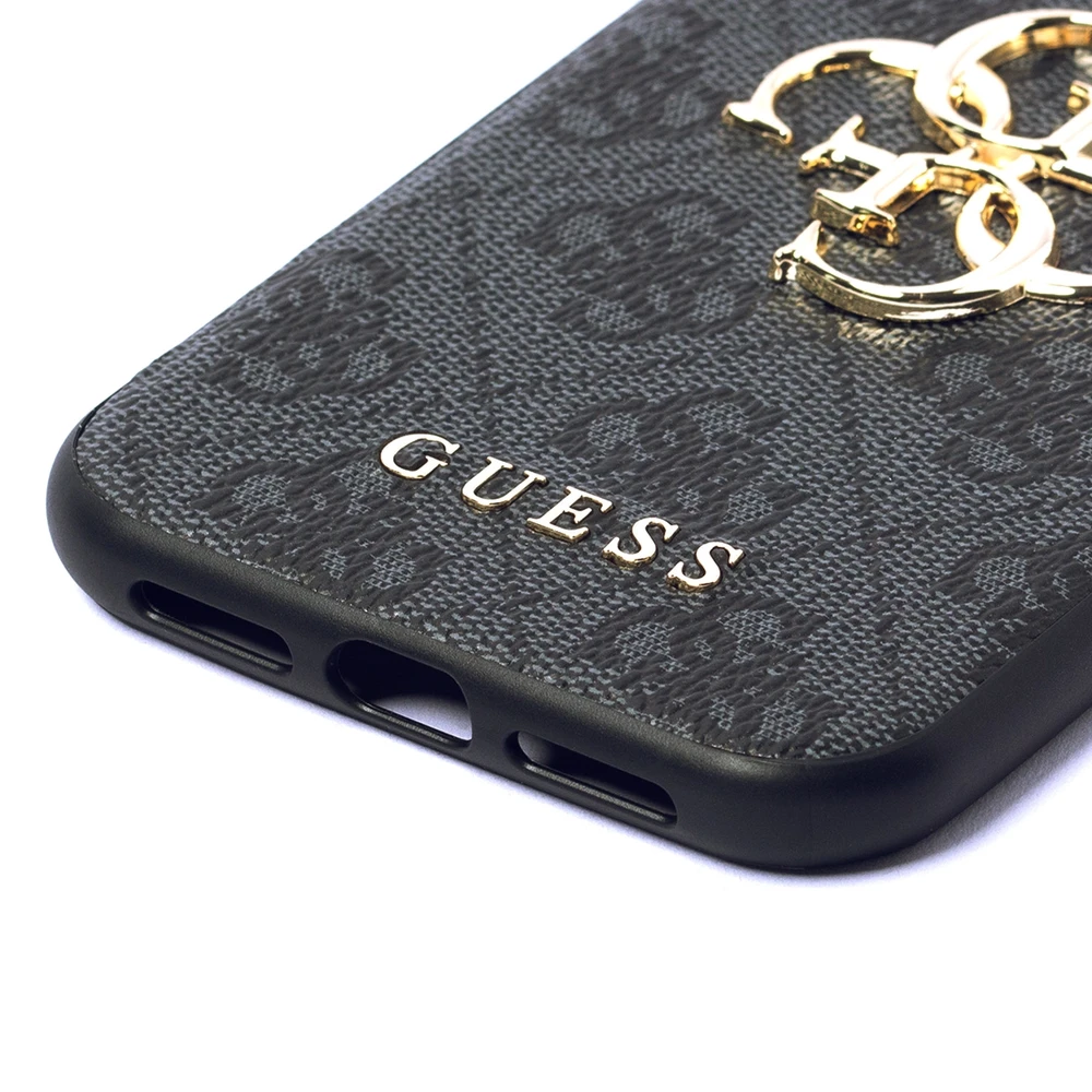 Dėklas Apple iPhone 11 Guess Big Metal Logo GUHCN614GMGGR juodos spalvos