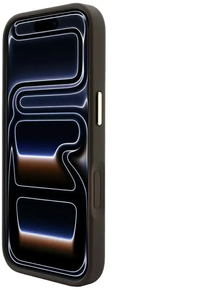 Guess Embossed 4G Classic MagSafe dėklas skirtas iPhone 18 Pro / iPhone 17 Pro ruda