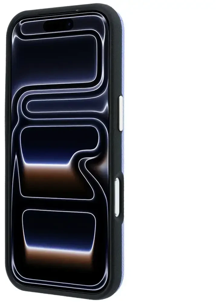Dėklas Guess Grained & Big Resin Logo do iPhone 18 Pro Max / 17 Pro Max mėlyna