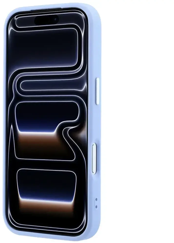 Dėklas Guess Grained Triangle Logo MagSafe do iPhone 18 Pro Max / 17 Pro Max mėlyna