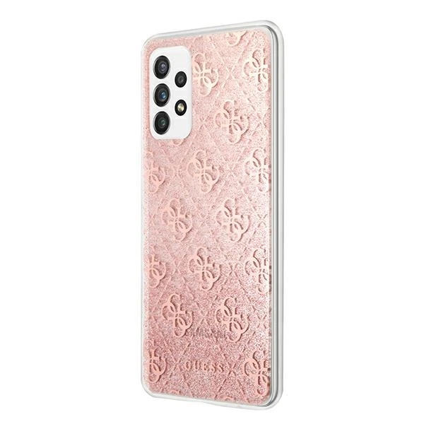 Dėklas Guess GUHCA72PCU4GLPI A72 A725 pink/pink hard case 4G Glitter