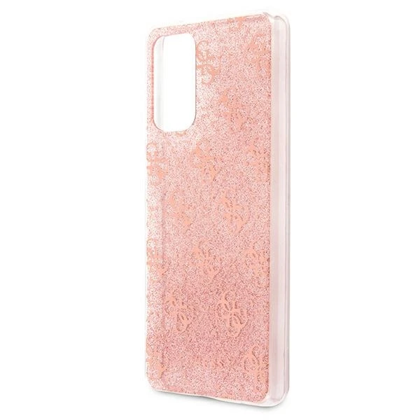 Dėklas Guess GUHCA72PCU4GLPI A72 A725 pink/pink hard case 4G Glitter