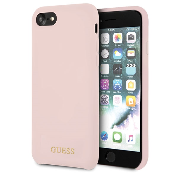 Dėklas Guess GUHCI8LSGLLP iPhone 7/8/SE 2020/ SE 2022 light pink/šviesiai rausva hard case Silicone