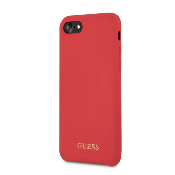 Guess GUHCI8LSGLRE iPhone 7/8/SE 2020/SE 2022 raudonas/raudonas kietas silikoninis dėklas