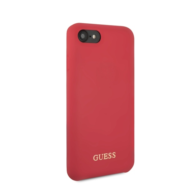 Guess GUHCI8LSGLRE iPhone 7/8/SE 2020/SE 2022 raudonas/raudonas kietas silikoninis dėklas