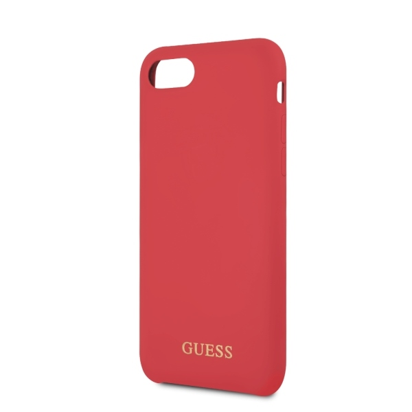 Guess GUHCI8LSGLRE iPhone 7/8/SE 2020/SE 2022 raudonas/raudonas kietas silikoninis dėklas