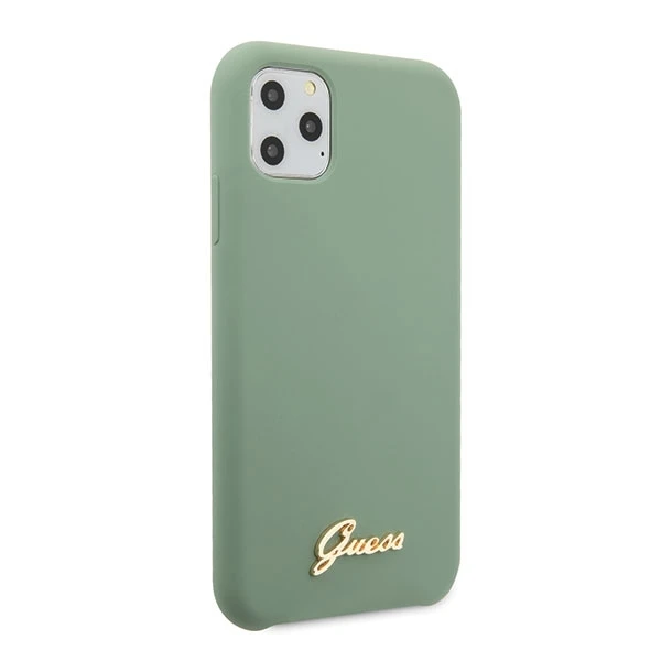 Dėklas GUESS HARD CASE VINTAGE GOLD LOGO GUHCN58LSLMGGR IPHONE 11 PRO Žalias