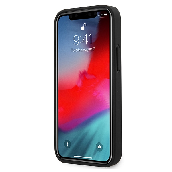 Guess Saffiano V - dėklas skirtas Apple iPhone 12 Mini red