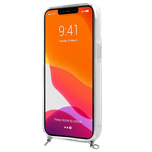 Dėklas Guess GUHCP13LKC4GBSI iPhone 13 Pro / 136,1" Transparent hardcase 4G Pilkas Strap Sidabrinis Chain