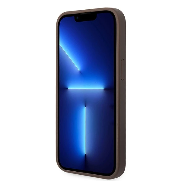 Dėklas GUESS GUHCP15MG4GFBR IPHONE 15 PLUS / 14 PLUS 6.7 "BRONZE / BROWN HARD CASE 4G METAL GOLD LOGO