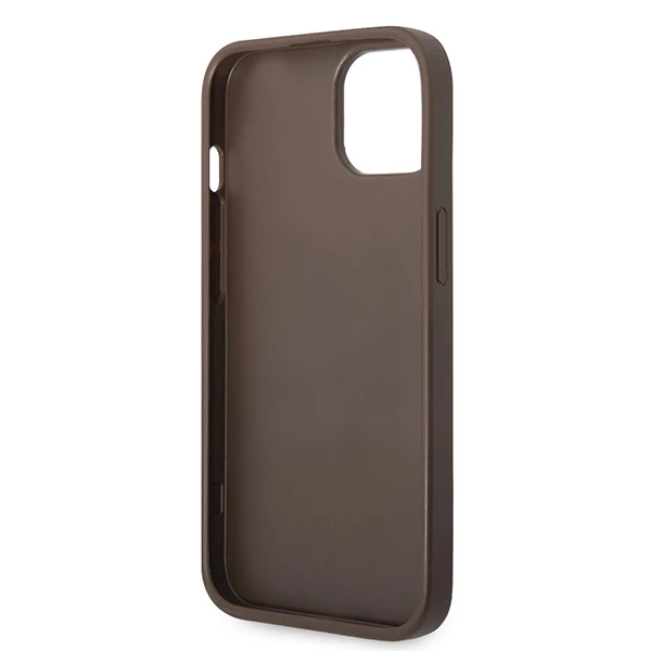 Dėklas GUESS GUHCP15MG4GFBR IPHONE 15 PLUS / 14 PLUS 6.7 "BRONZE / BROWN HARD CASE 4G METAL GOLD LOGO