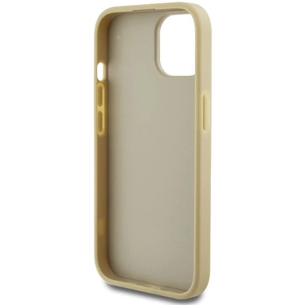 Dėklas GUESS GUHCP15MHG4SGD IPHONE 15 PLUS / 14 PLUS 6.7 "GOLD / GOLD HARDCASE GLITTER SCRIPT BIG 4G