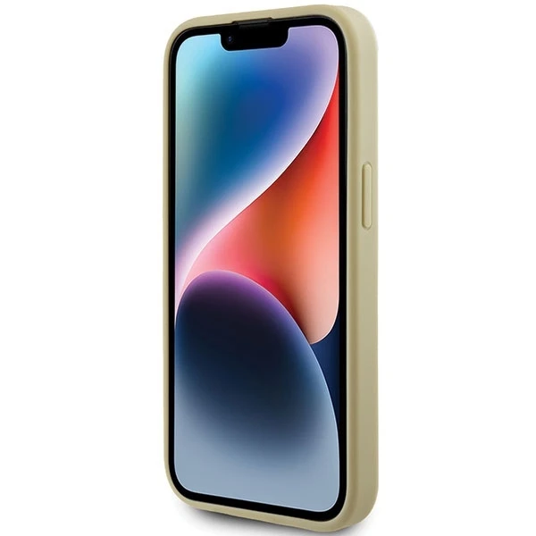 Dėklas GUESS GUHCP15MHG4SGD IPHONE 15 PLUS / 14 PLUS 6.7 "GOLD / GOLD HARDCASE GLITTER SCRIPT BIG 4G