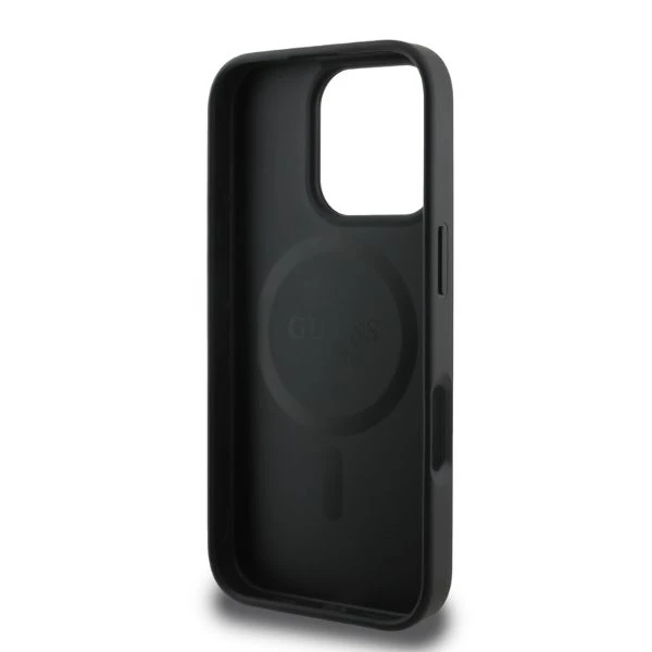 Guess 4G Printed Stripes MagSafe Apple iPhone 16 Pro Max - dėklas telefonui juodos spalvos