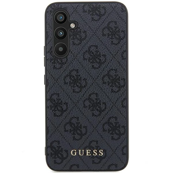 Guess GUOHCSA35G4GFGR A35 A356 juodos spalvos kietas dėklas 4G Metal Gold Logo