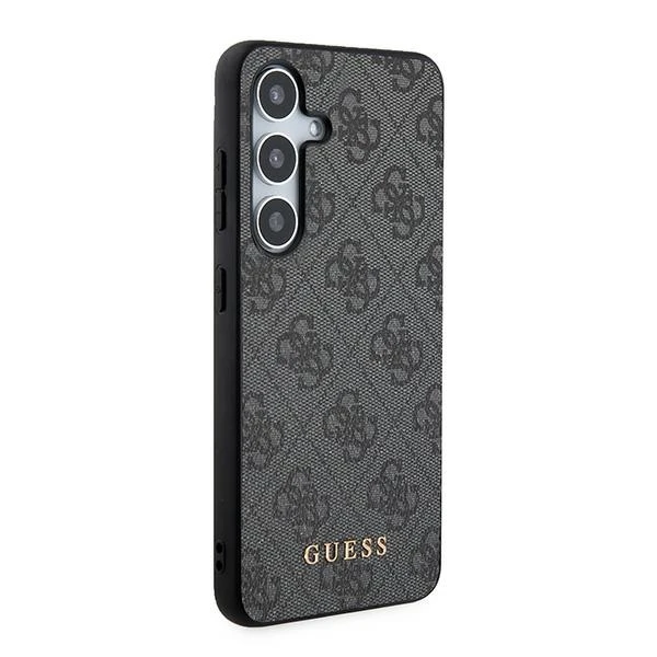 Guess GUOHCSA35G4GFGR A35 A356 juodos spalvos kietas dėklas 4G Metal Gold Logo