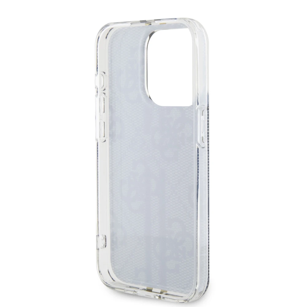 Dėklas GUESS GUHCP15XH4SGK IPHONE 15 PRO MAX 6.7 "Juodas/Juodas HARDCASE IML 4G GOLD STRIPE