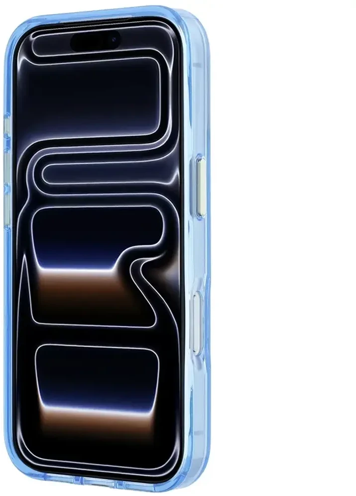 Dėklas Guess IML 4G Script Metal Case for iPhone 17 Pro / 18 Pro - Light Mėlyna