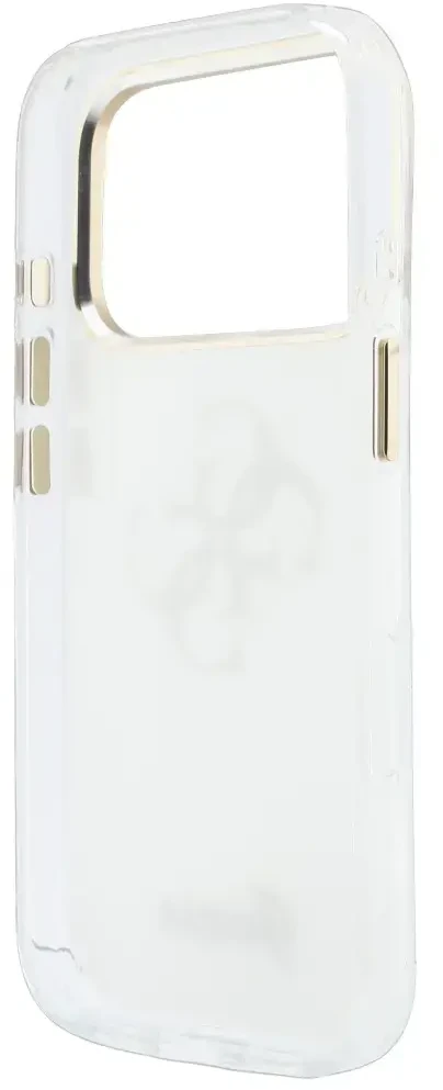 Dėklas Guess IML 4G Script Metal do iPhone 18 Pro / 17 Pro balta
