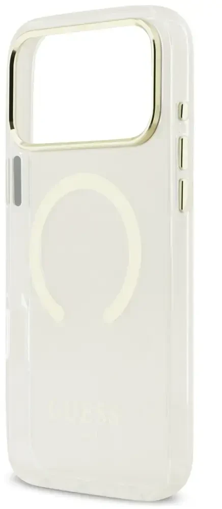 Dėklas Guess Metal Outline MagSafe Case for iPhone 17 Pro Max / 18 Pro Max - Gold