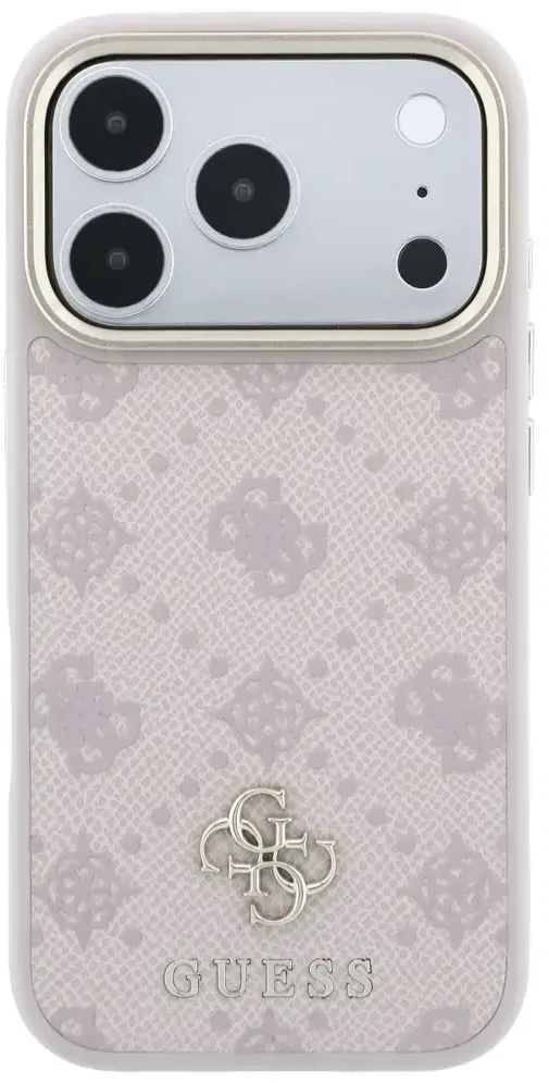 Dėklas Guess Peony 4G Small Logo MagSafe iPhone 18 Pro Max / 17 Pro Max rausvas