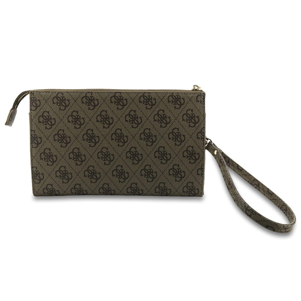 Guess PU 4G Metal Logo Phone Bag rudos spalvos