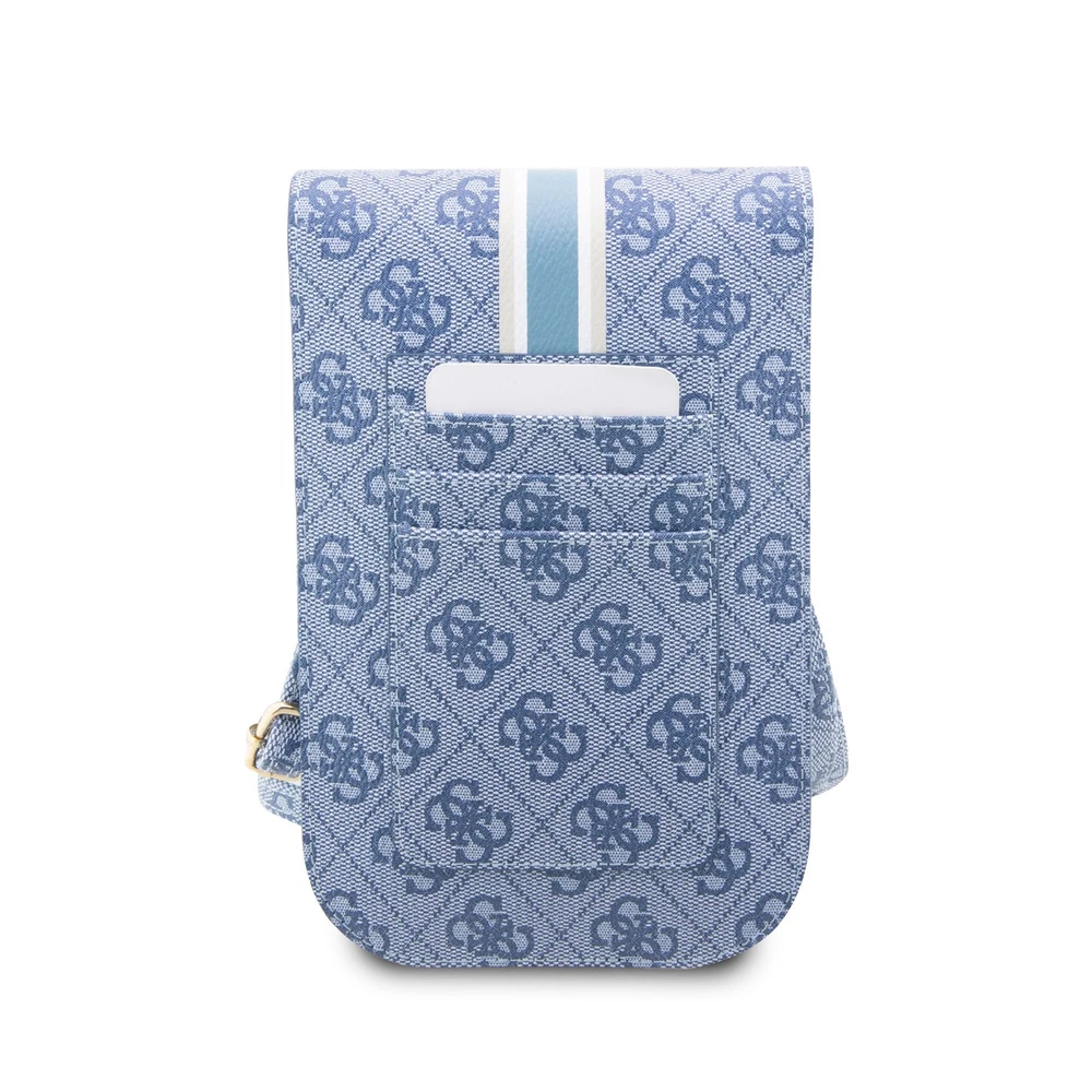 Dėklas Guess krepšys 4G Stripes (GUWBP4RPSB) mėlynos spalvos