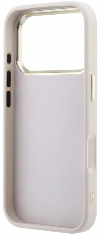Dėklas Guess PU 4G Strass Metal Logo Case for iPhone 18 Pro Max Rožinė