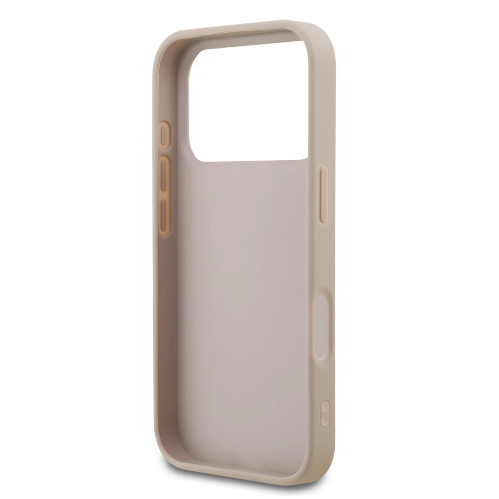 Guess PU 4G Stripe dėklas skirtas Apple iPhone 17 Pro Rožinė