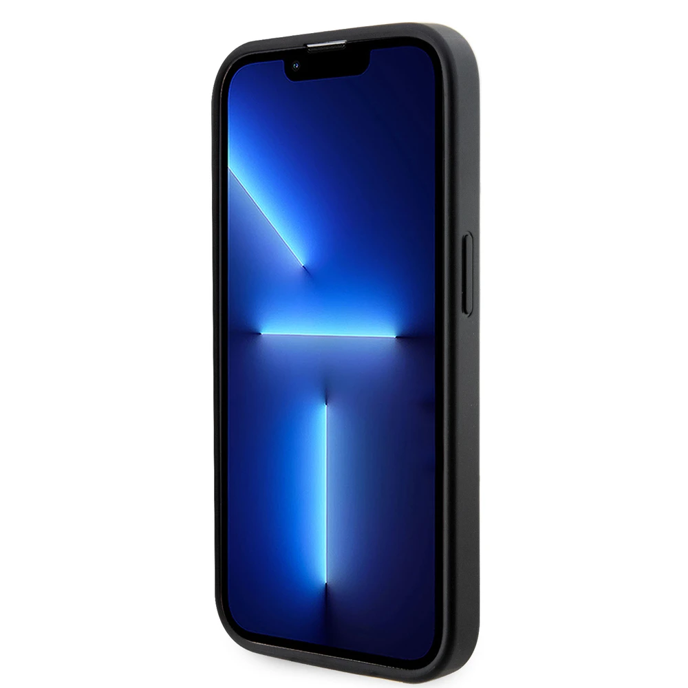 Dėklas GUESS GUHMP15LHGCFSEK IPHONE 15 PRO 6.1 "Juodas/Juodas HARDCASE GCUBE STRIPES MAGSAFE