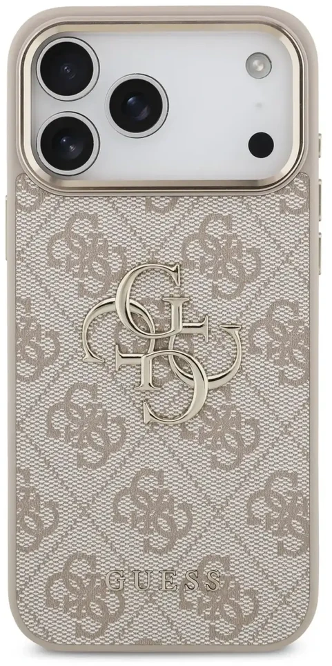 Dėklas Guess 4G Big 4G Classic Logo do iPhone 18 Pro Max / 17 Pro Max rožinė auksinė