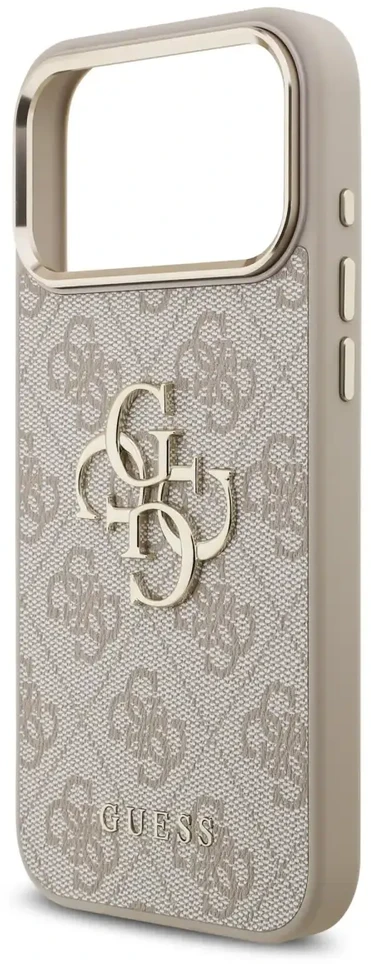 Dėklas Guess 4G Big 4G Classic Logo do iPhone 18 Pro Max / 17 Pro Max rožinė auksinė