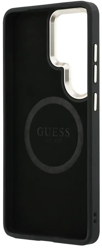 „Guess“ PU perforuotas 4G logotipo telefono dėklas, skirtas „Samsung Galaxy S26 Ultra“ (S948), rudas