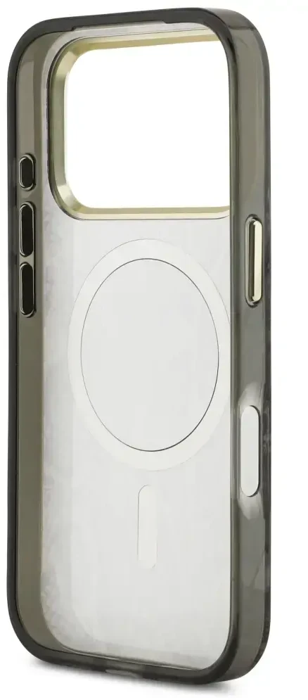 Dėklas Guess Python Pattern MagSafe Case for iPhone 17 Pro / 18 Pro - Juodas