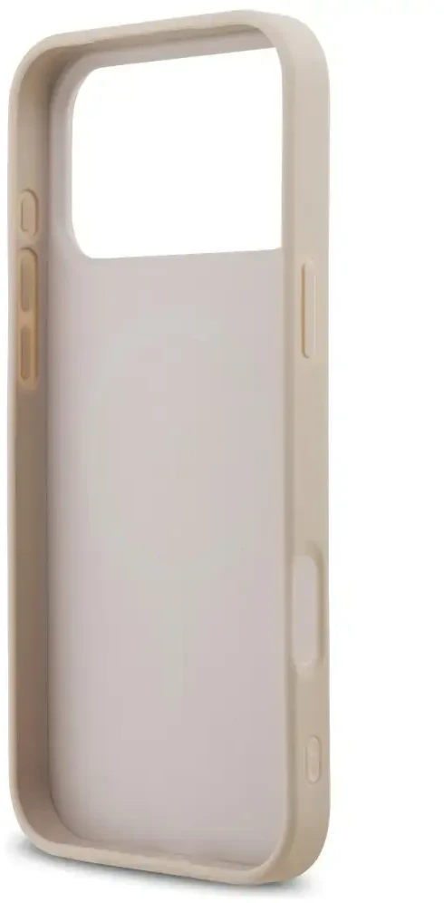 Dėklas Guess Saffiano Classic Logo MagSafe do iPhone 18 Pro Max / iPhone 17 Pro Max rožinė