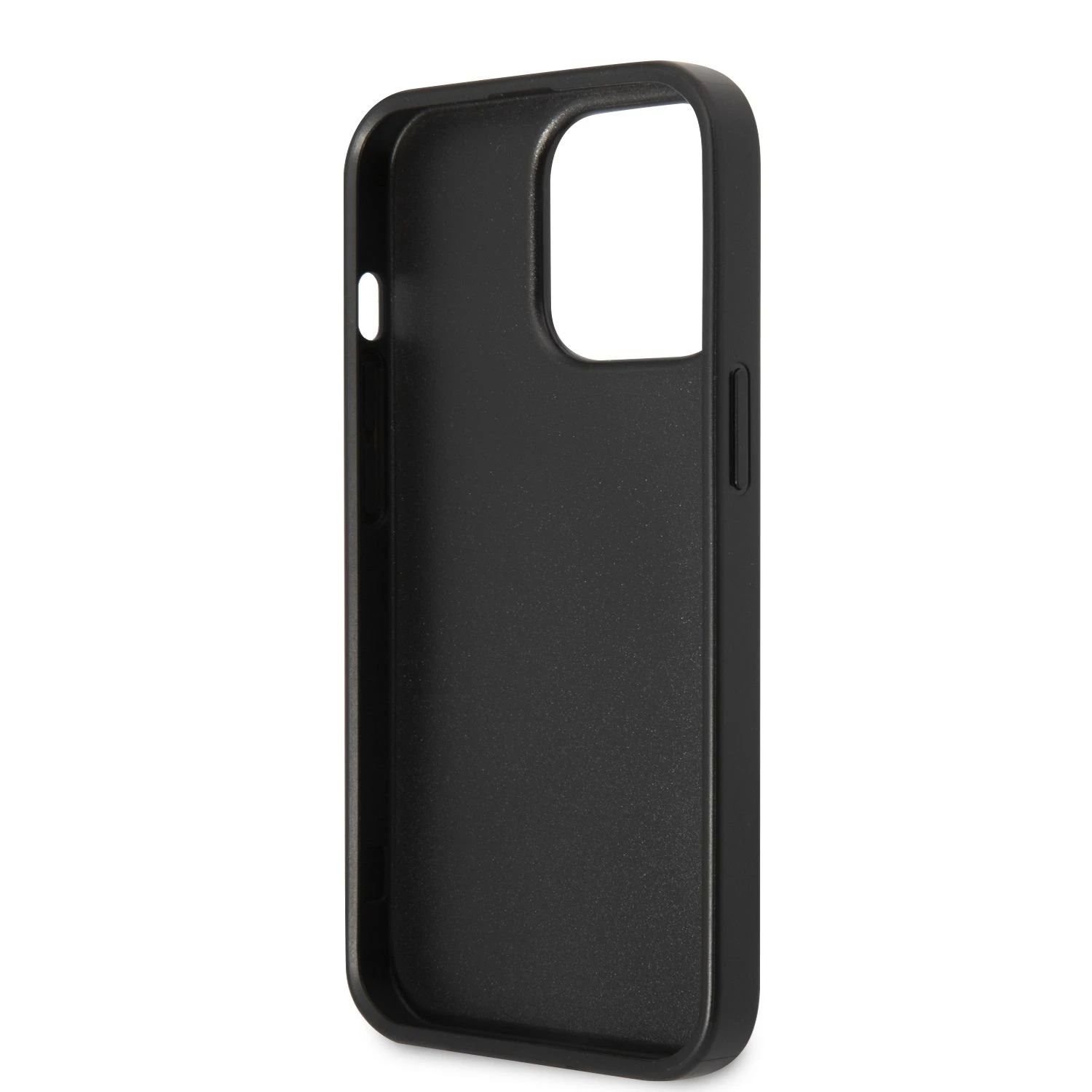 Dėklas Guess GUHCP13LPSATPK iPhone 13 Pro / 13 6,1" juoda/juodas hardcase SaffianoTriangle Logo Cardslot