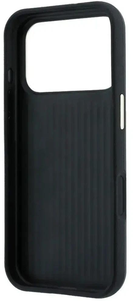 Dėklas Guess Smooth & Big Strass Logo & Strap Case for iPhone 18 Pro Max / 17 Pro Max juodas