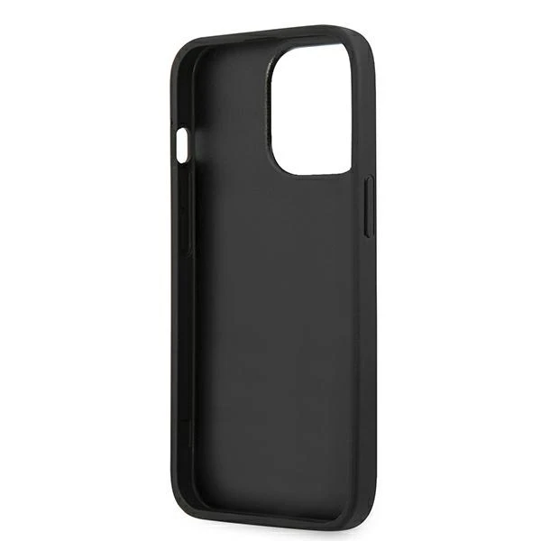 Guess GUHCP13X4GMRGR iPhone 13 Pro Max 6,7" pilkas/pilkas kietas 4G dėklas su žiediniu stovu
