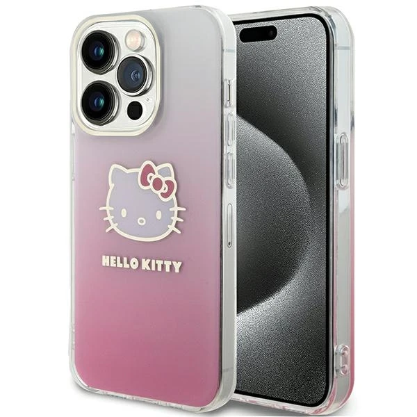 Kitty Infinity 13 Hello Kitty IML Gradient Electrop Kitty Head dėklas iPhone 13 Pro Max ...