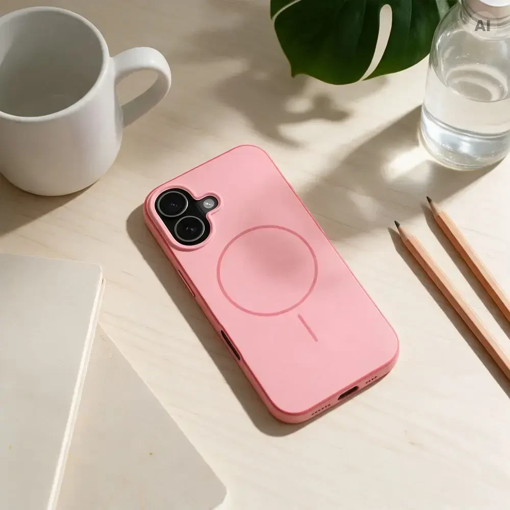 Dėklas iPhone 17 Forcell F-Protect Chromatic Premium, suderinamas su MagSafe, rožinės spalvos