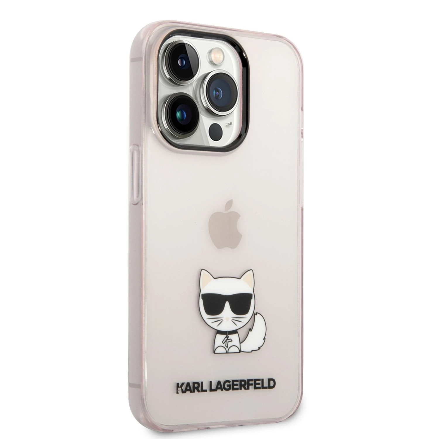 Dėklas Karl Lagerfeld Hardcase Choupette Body KLHCP14XCTTRI galinis dangtelis, Apple, iPhone 14 Pro Max, TPU, Rožinė skaidrus, 6,7 "